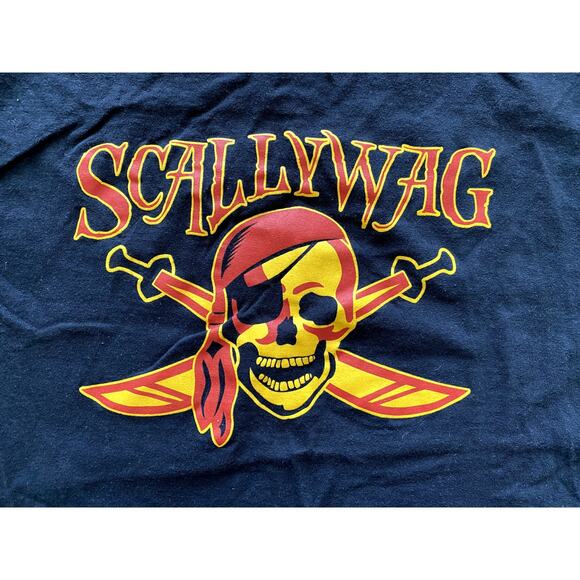 Scallywag Tag Graphic Tee in Size Small Pirate T-Shirt - Picture 2 of 7